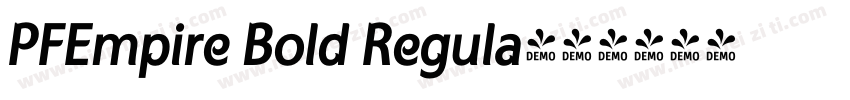 PFEmpire Bold Regula字体转换